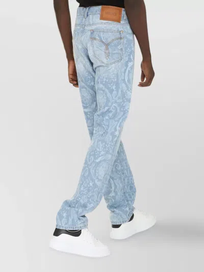 Versace Greek Braid Cable Knit Sweater In Multicolor