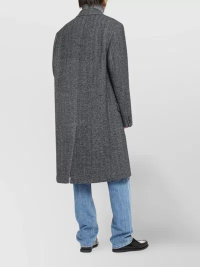 Isabel Marant Johel Single-breasted Wool Coat In Multi