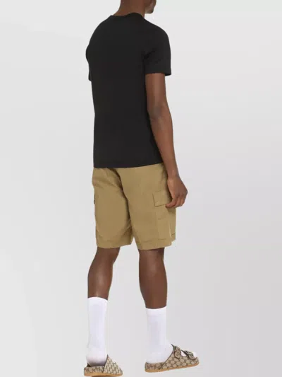 Dolce & Gabbana Black Cotton T-shirt With Silver Plaque Logo In Black