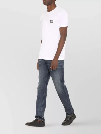 Dolce & Gabbana Dg Essentials Crew Neck T-shirt In White