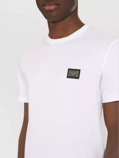 Dolce & Gabbana Dg Essentials Crew Neck T-shirt In White