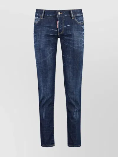 Dsquared2 Boston Basic Wash Straight-leg Jeans In Blue
