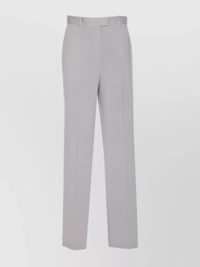 Circolo 1901 Regular Fit Trousers Button Detail In Gray