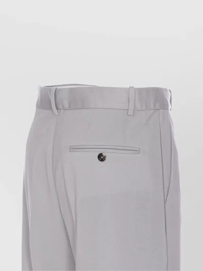 Circolo 1901 Regular Fit Trousers Button Detail In Gray