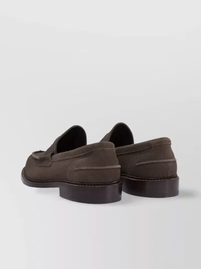 Tricker's Loafers With Round Toe And Penny Strap In Brown