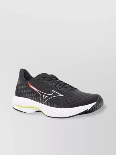 Mizuno Low Top Sneakers Flat Sole In Black