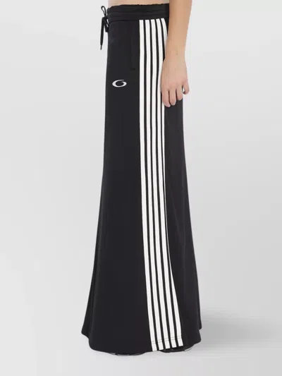 Balenciaga Cotton Blend Mini Skirt With Side Zip Pockets In Black