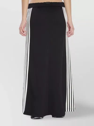 Balenciaga Cotton Blend Mini Skirt With Side Zip Pockets In Black