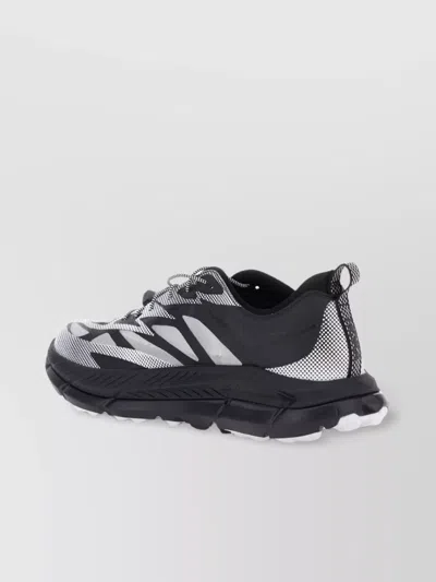 Hoka Mafate Speed 4 Lite Black Low Top Sneakers With Mesh Panels In Tech Fabric Unisex