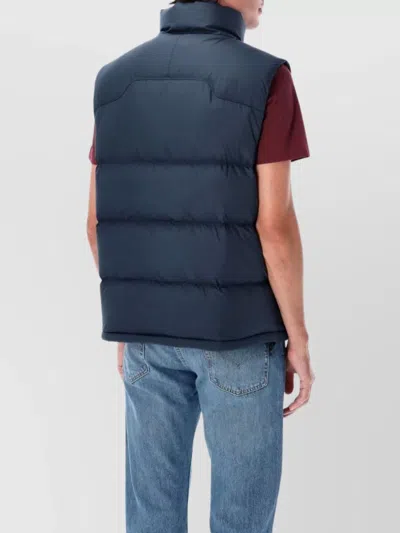 Polo Ralph Lauren Padded Gorham Black Vest In Blue