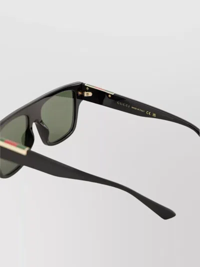 Gucci Acetate Frame Dark Lens Rectangular Sunglasses In Black
