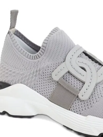 Tod's Breathable Grey Sneakers With Supportive Rubber Sole In Gray