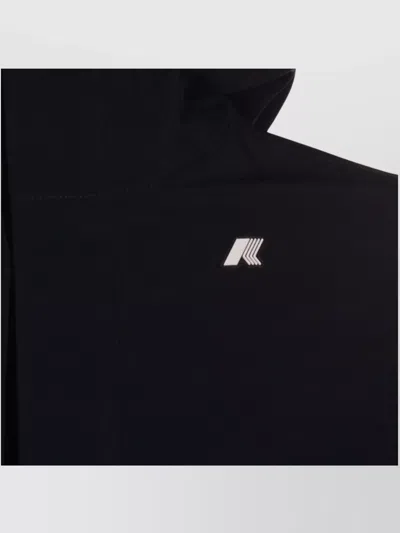 K-way Casual Style Longline Hooded Jacket In Blue