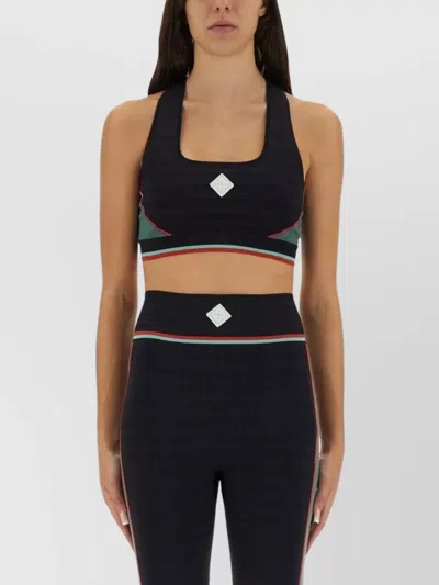Casablanca Sports Bra Top In Black