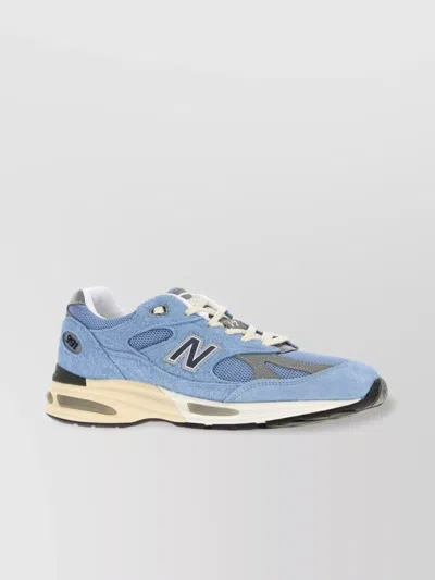 New Balance Low Top Sneakers With Mesh Panels And Suede Overlays