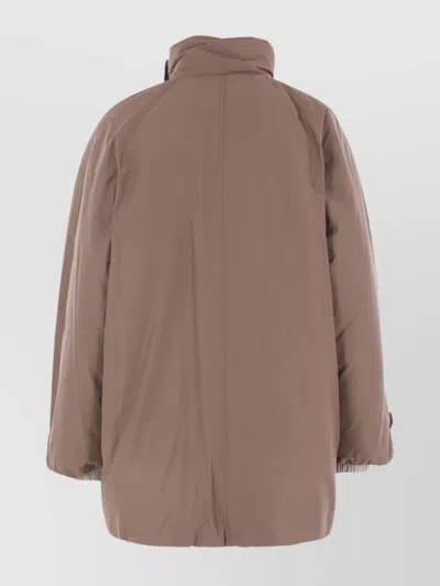 Brunello Cucinelli Moorer Giacca Veton In Brown