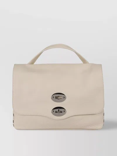 Zanellato Daily Baby Postina Leather Cross-body Bag In Neutral