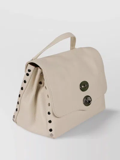 Zanellato Daily Baby Postina Leather Cross-body Bag In Neutral