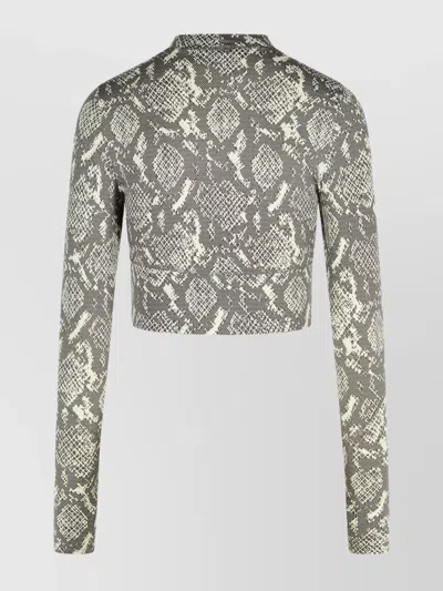 Adidas By Stella Mccartney Asmc Truepurpose Training Longsleeve Crop In Gray