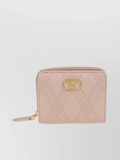 Valentino Quilted Zip Around Wallet 67