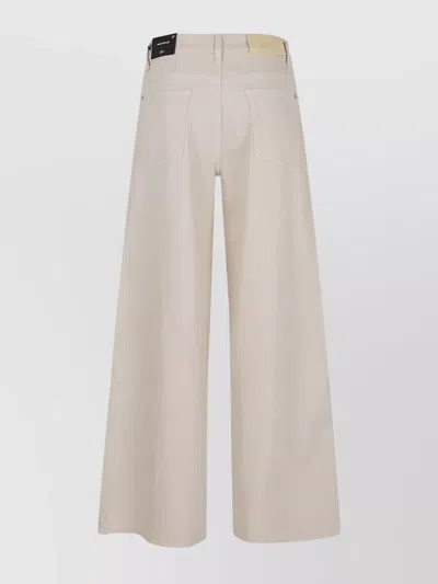7 For All Mankind High-waisted Denim Jeans With Relaxed Fit In Neutral