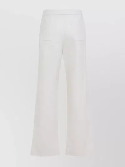 Celine Triomphe Signature Pants Featuring Gold-tone Hardware In White