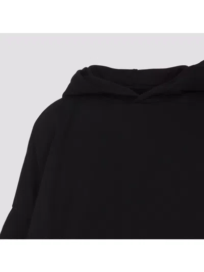 Dries Van Noten Hooded Sweater Front Pocket In Black