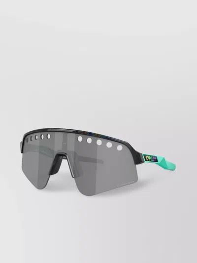 Oakley Nose Pads Sunglasses Perforated Wraparound Style In Black