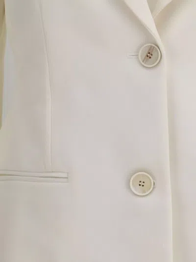 Givenchy Longline Jacket Featuring Front Pockets In White