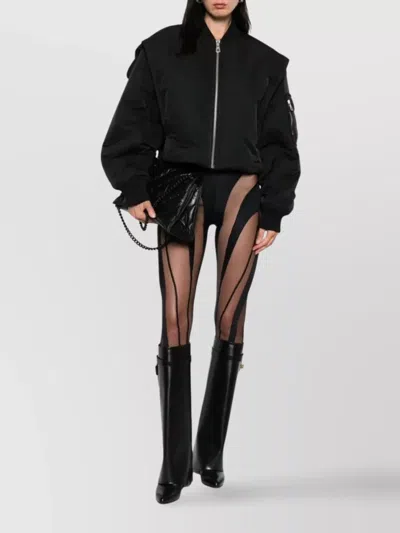 Jean Paul Gaultier Short Zip-up Jacket In Black
