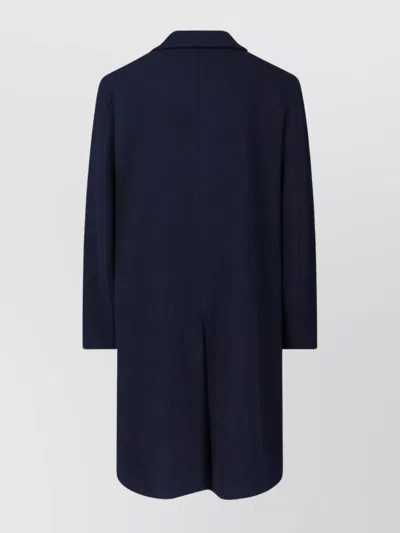Lardini Classic Tailored Coat With Three-button Closure In Blue