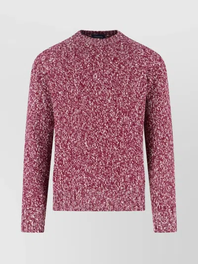 Drumohr Grape-coloured Pattern Wool Sweater In Multi