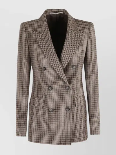 Tagliatore Houndstooth Pattern Jacket In Multi