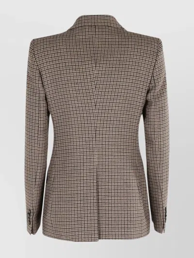 Tagliatore Houndstooth Pattern Jacket In Multi