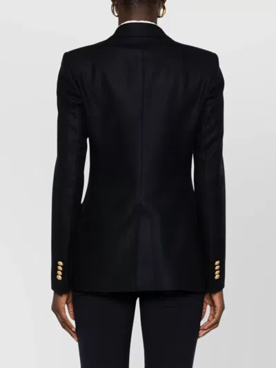 Tagliatore Wool Double-breasted Jacket Gold Buttons In Multi