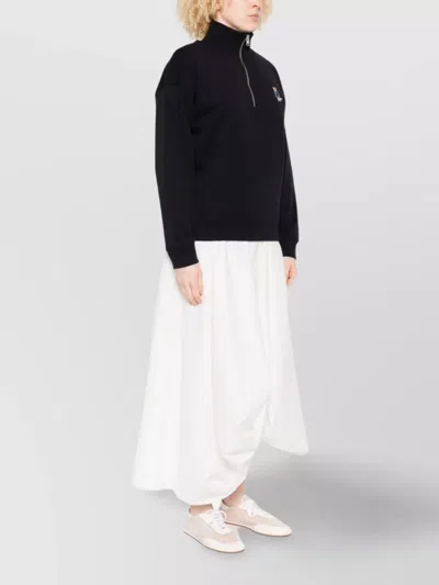 Maison Kitsuné Maison Kitsune' Dressed Fox Cotton Sweatshirt In Black