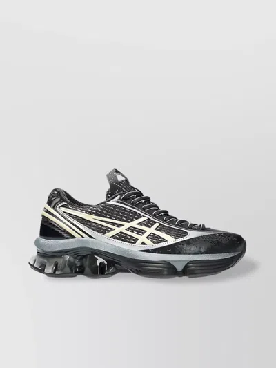 Asics Gel Kinetic Fluent Sneakers With Textured Upper And Sculpted Design In Gray