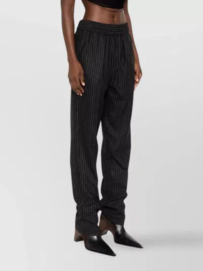 Isabel Marant Embroidered Wool Blend Lisetta Pant In Blue