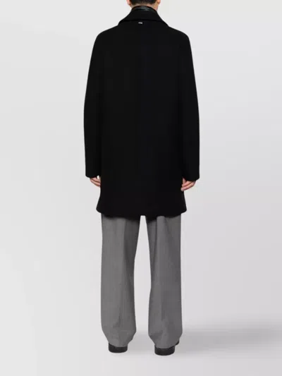 Herno Single-breasted Padded Coat In Black