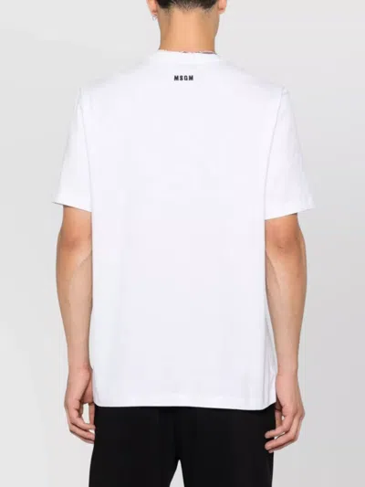 Msgm Follow The Rabbit T-shirt In White