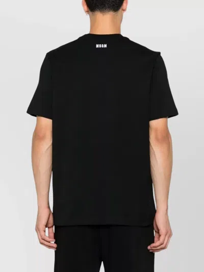Msgm Follow The Rabbit T-shirt In Black