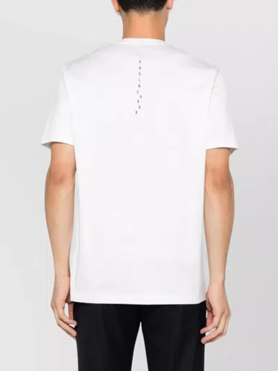 Paul & Shark Crew Neck Short Sleeve Straight Hem T-shirt In White