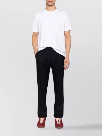 Paul & Shark Crew Neck Short Sleeve Straight Hem In White