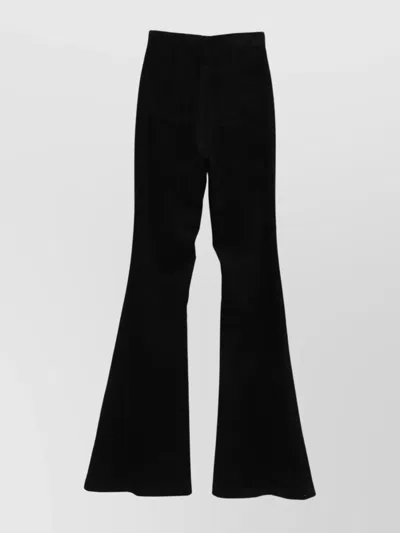 Rick Owens Bootcut Trousers Flared Leg In Black
