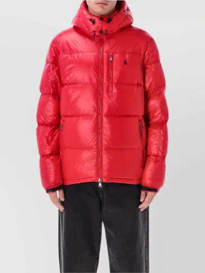 Polo Ralph Lauren Water Repellent Down Jacket In Red