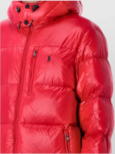 Polo Ralph Lauren Water Repellent Down Jacket In Red