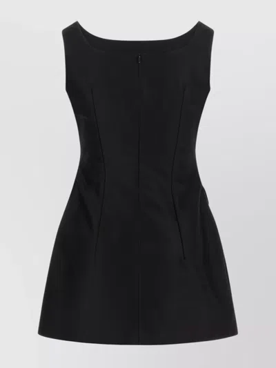 Magda Butrym Mini Dress With Rosehip Detail In Black