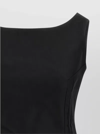 Magda Butrym Mini Dress With Rosehip Detail In Black