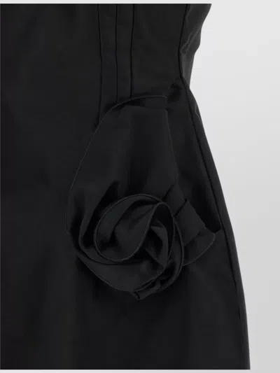 Magda Butrym Mini Dress With Rosehip Detail In Black