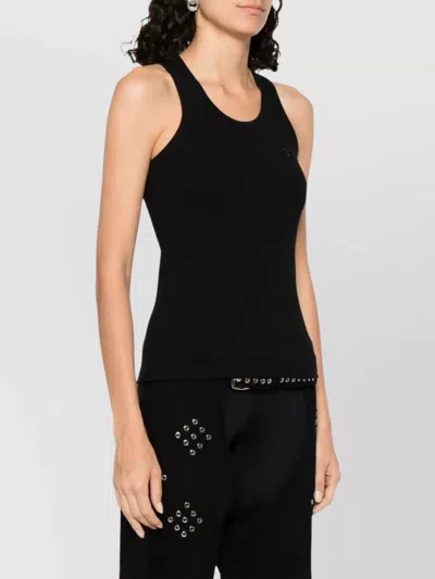 Coperni Back Scoop Neck Sleeveless Top In Black